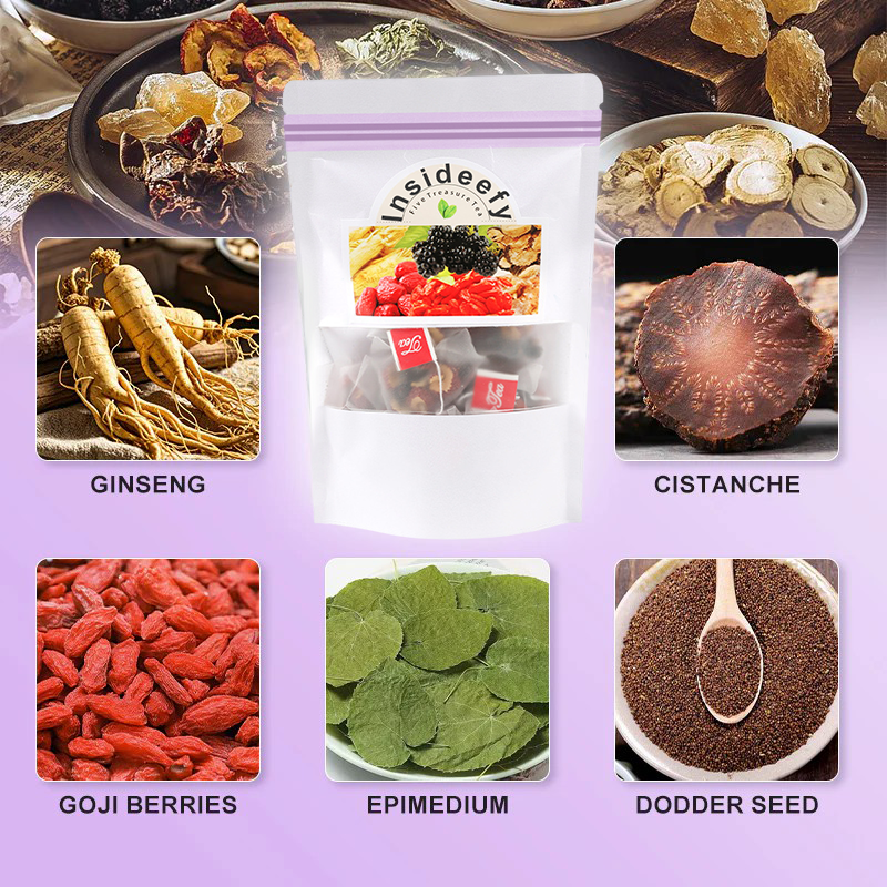 【✨Recharge Your Vitality】💎 Insideefy Five Treasure Tea丨Chinese Herbal Formula(Maintain Kidneys, Regulate qi and blood, Replenish Energy&Promote the body to filter toxins)