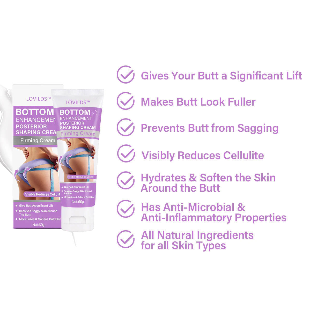(Limited Time Discount 🔥 Last Day) LOVILDS™ InstaBum Buttock Enhancing Cream