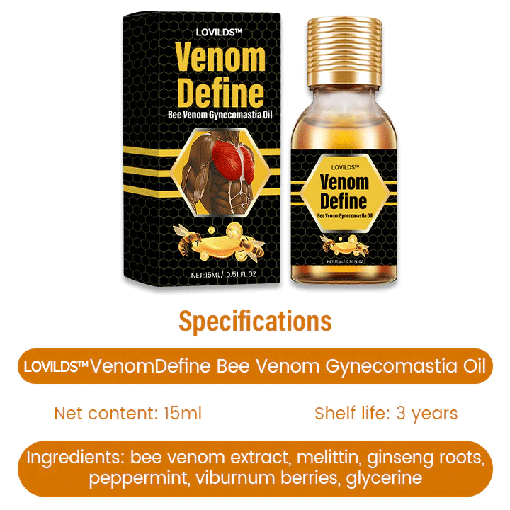 LOVILDS™ VenomDefine Bee Venom Gynecomastia Oil