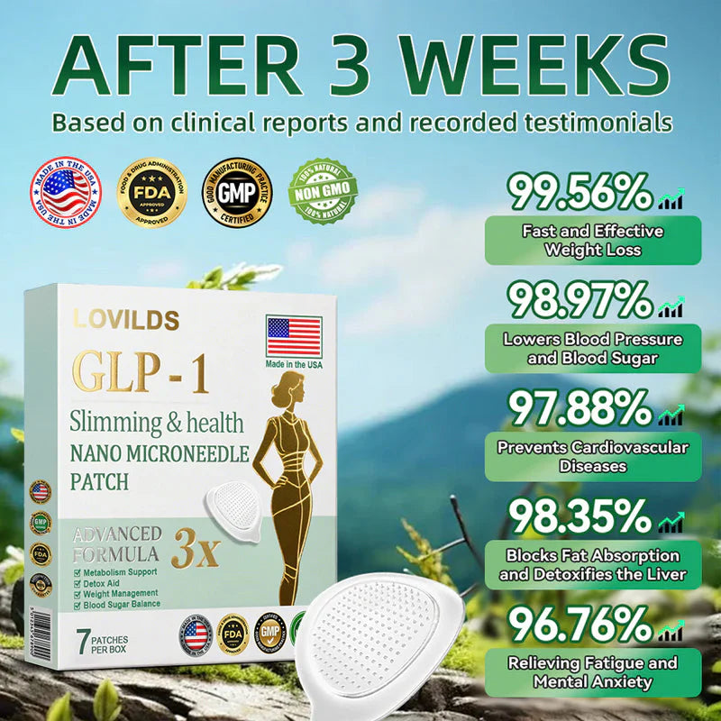 【Last Minute! 80% OFF】LOVILDS™ Tirzepatide Slimming & health NANO MICRONEEDLE PATCH 👩⚕️(Painless 24/7 Fat Burning | Lose 20 Pounds in Weeks | Crush Cravings Fast!