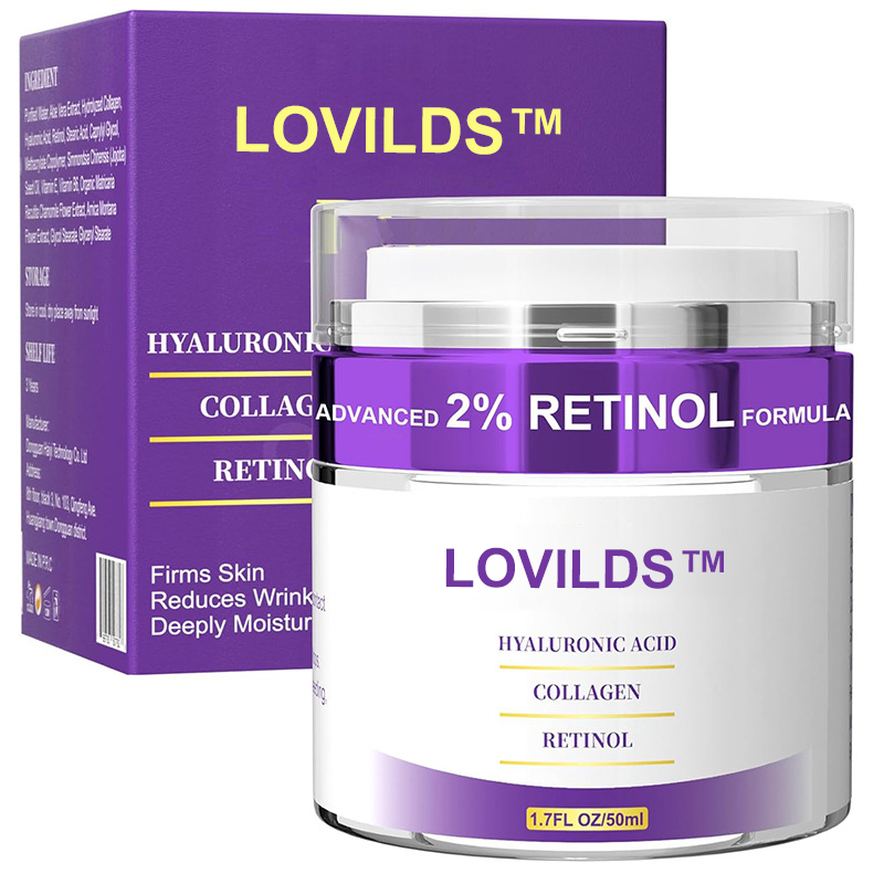 LOVILDS™Premium Neck Firming Cream - Retinol & Collagen Treatment for Wrinkles, Sagging Skin & Double Chin Reduction (50ml)