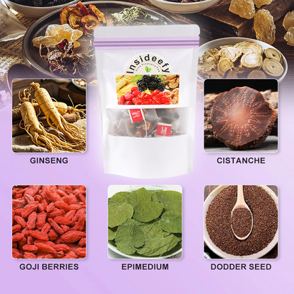 【✨Recharge Your Vitality】💎 Insideefy Five Treasure Tea丨Chinese Herbal Formula(Maintain Kidneys, Regulate qi and blood, Replenish Energy&Promote the body to filter toxins)