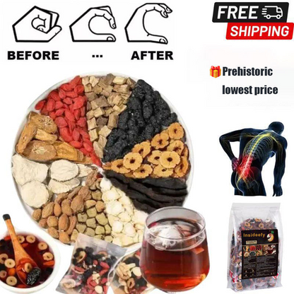 【✨Recharge Your Vitality】💎 Insideefy Five Treasure Tea丨Chinese Herbal Formula(Maintain Kidneys, Regulate qi and blood, Replenish Energy&Promote the body to filter toxins)