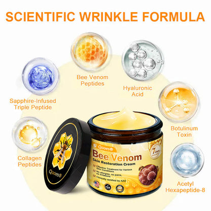 Made and Shipped from USA ✨ Qooes® Bee Venom Skin Restoration Cream ⏰ LAST DAY 80% OFF