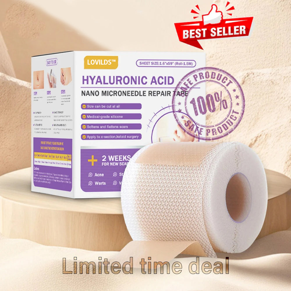 ✅Official Store |LOVILDS® Hyaluronic Acid Nano Microneedle Repair Tape🏉❤️