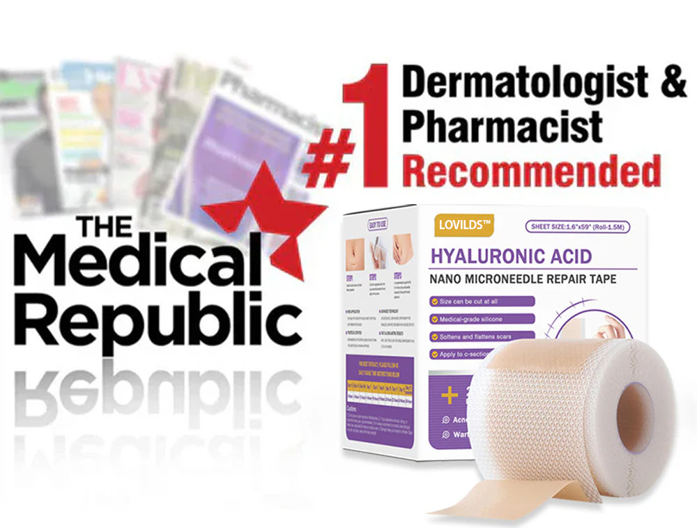 ✅Official Store |LOVILDS® Hyaluronic Acid Nano Microneedle Repair Tape🏉❤️