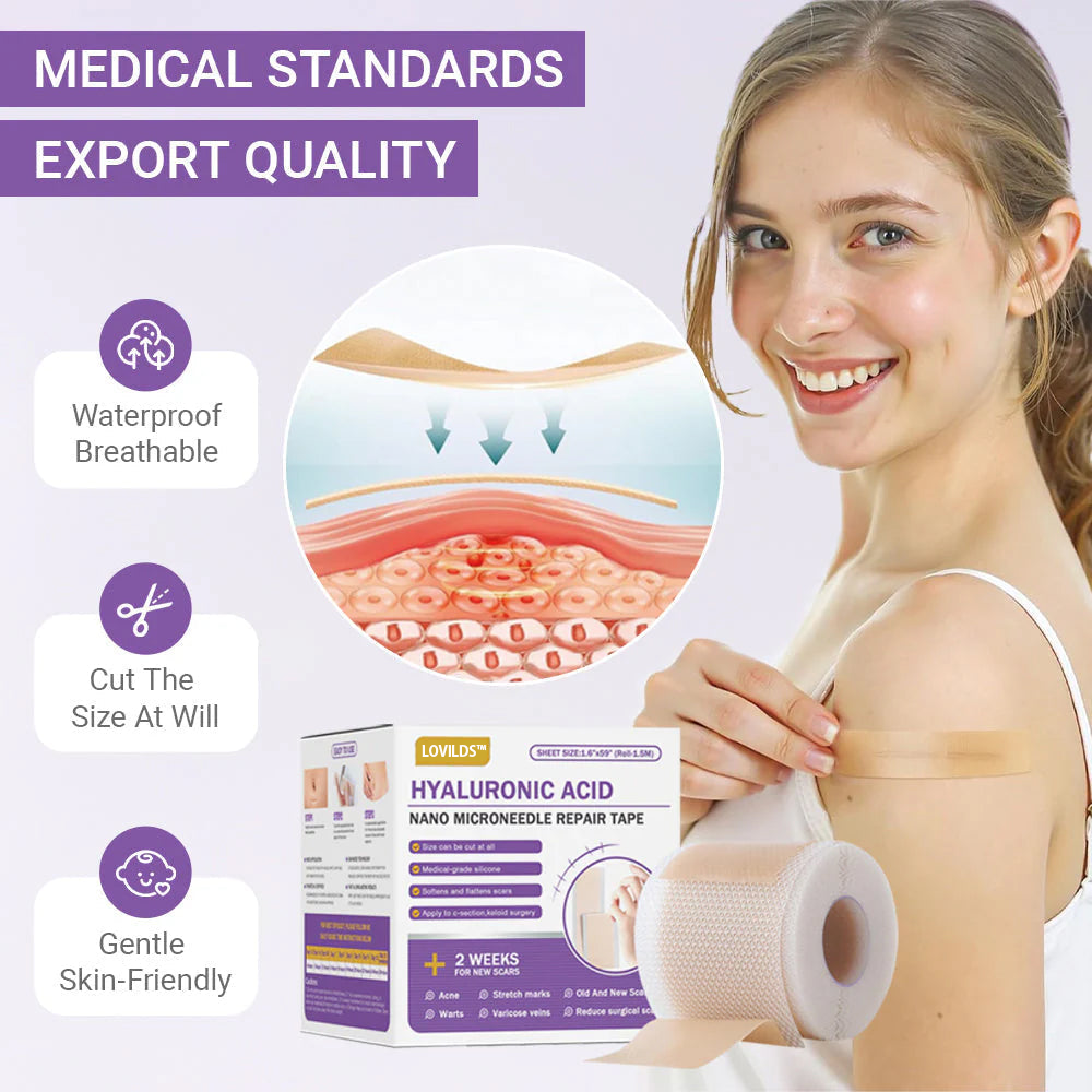 ✅Official Store |LOVILDS® Hyaluronic Acid Nano Microneedle Repair Tape🏉❤️