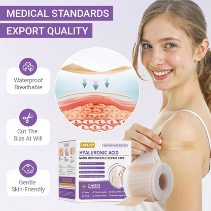 ✅Official Store |LOVILDS® Hyaluronic Acid Nano Microneedle Repair Tape🏉❤️